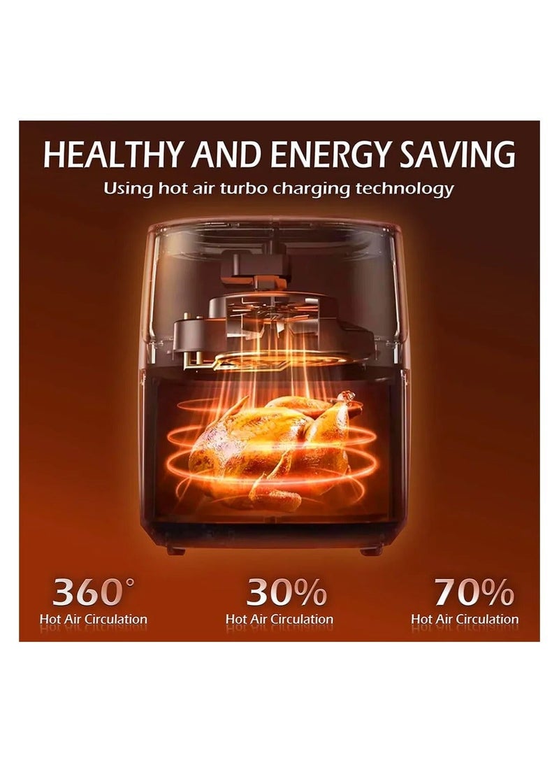 دوتس قلاية دوتس الهوائية المزودة بوظائف طهي متعددة الوظائف، تُحدث ثورة في تجربة مطبخك بلمسة ذكية، سعة كبيرة 8 لتر، تحكم دقيق في درجة الحرارة، مؤقت ممتد بقدرة 1800 واط - مثالية للقلي الصحي والوصفات اللذيذة - Image 3